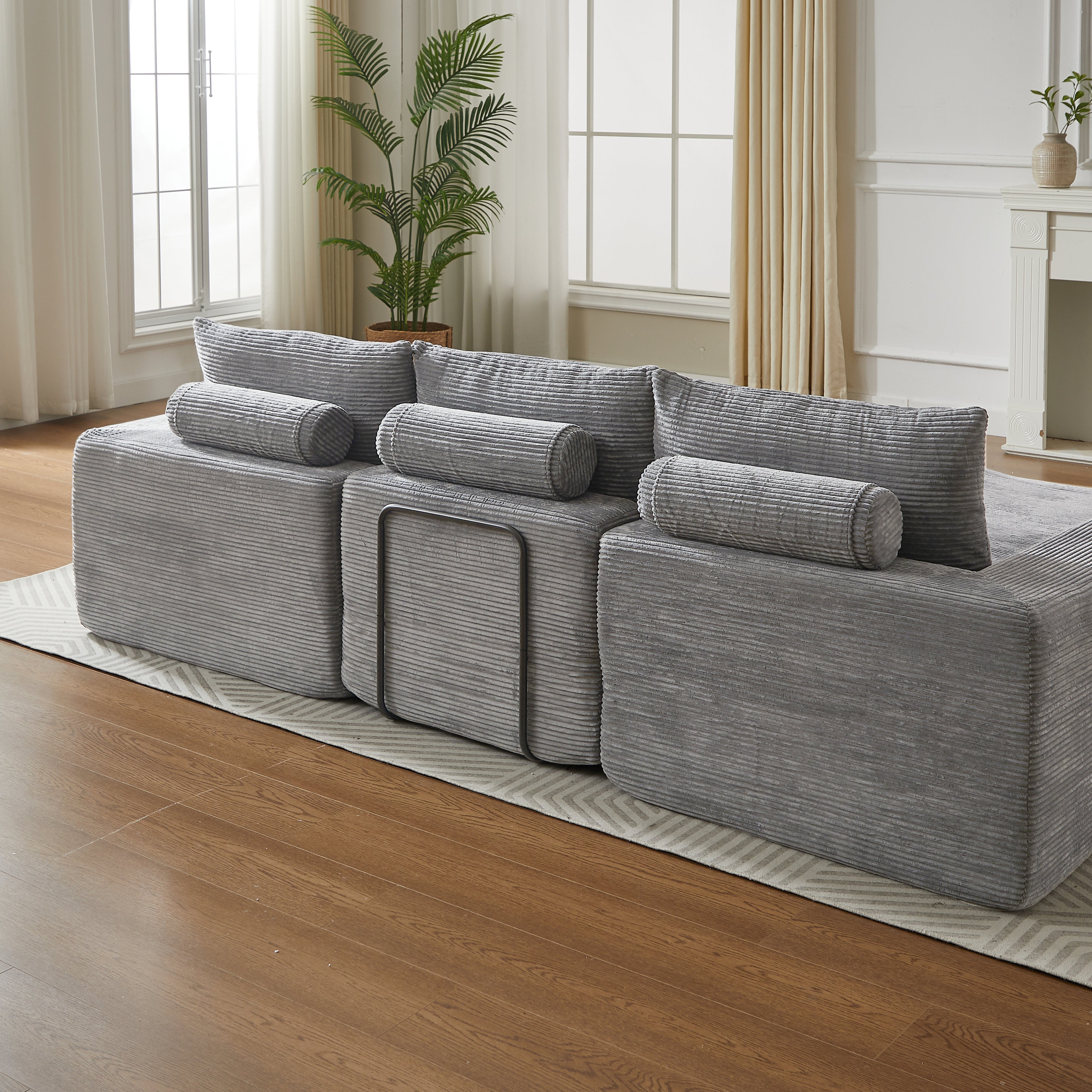 Sofá Modular chaise long comprimido