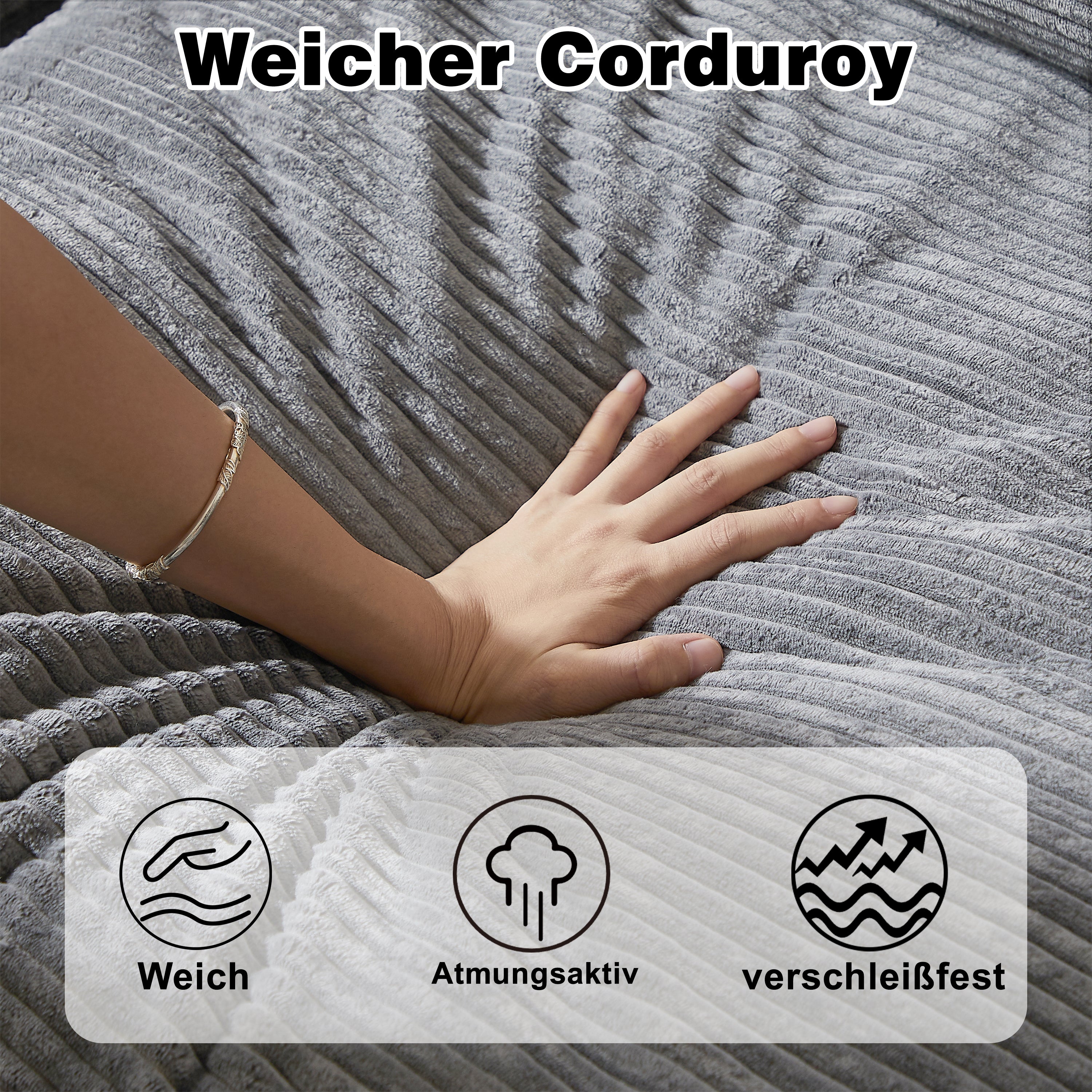 Sofá Modular chaise long comprimido