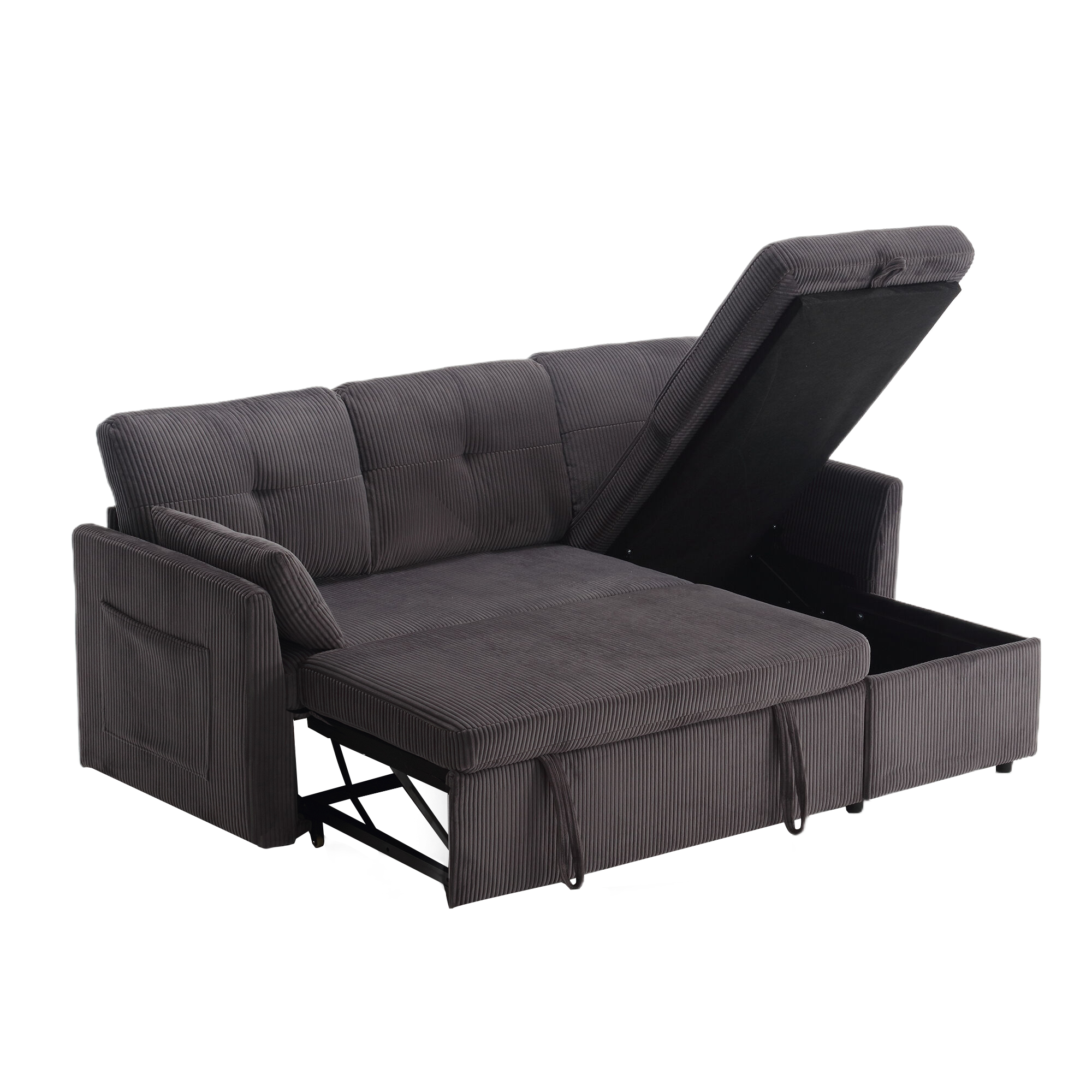 Sofá cama con chaise longue modelo Neo long